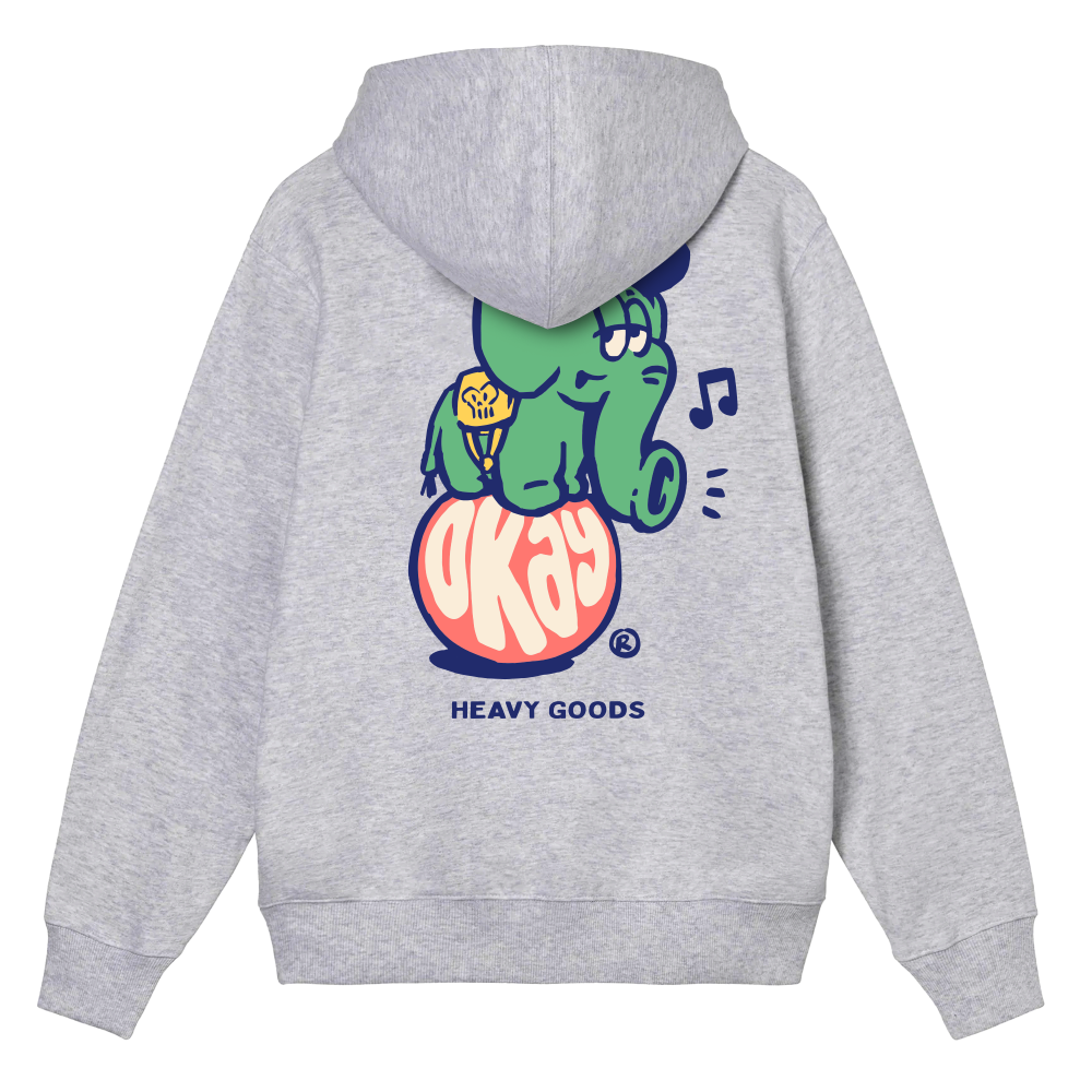 Heather Chaang Okay Clothing Hoodie Back