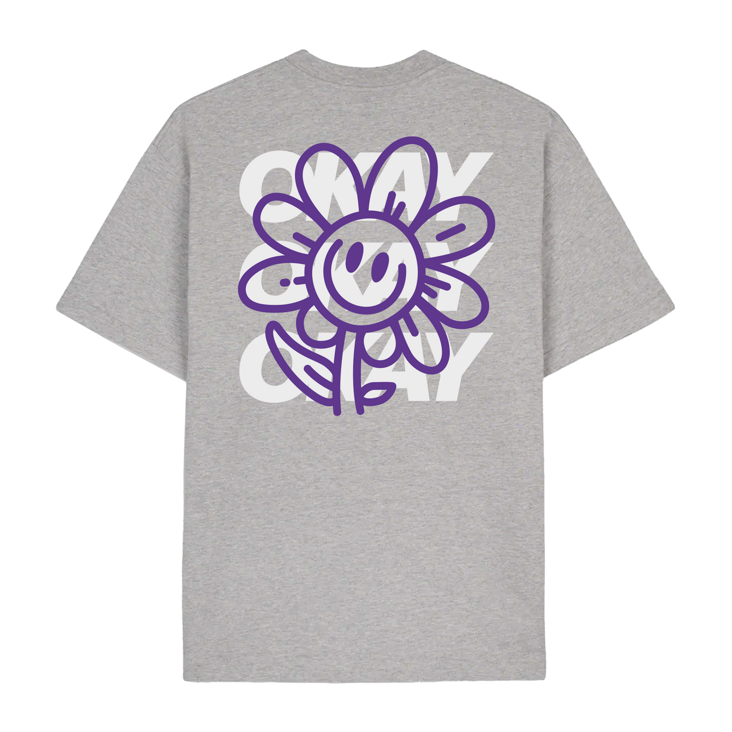 Okay Clothing Brand, Joy, Heather Grey, T-Shirt