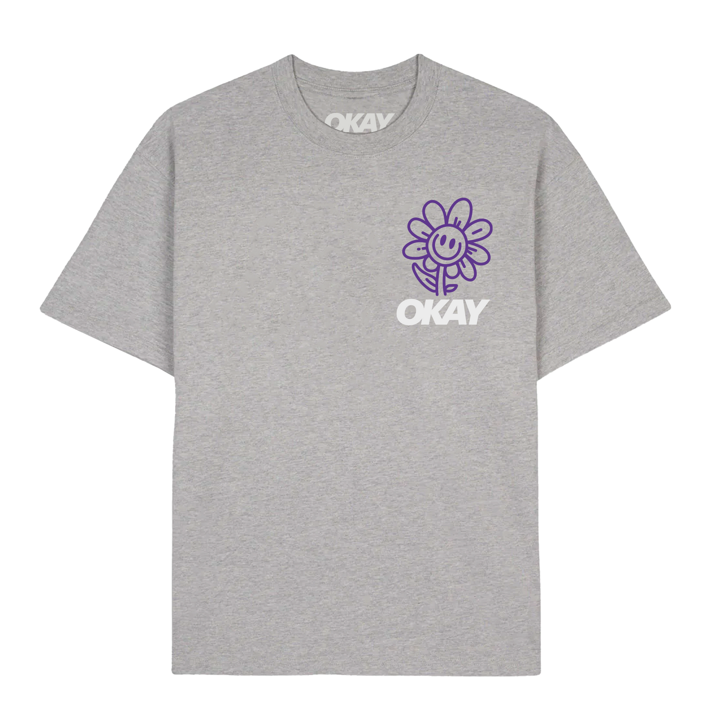 Okay Clothing Brand, Joy, Heather Grey, T-Shirt