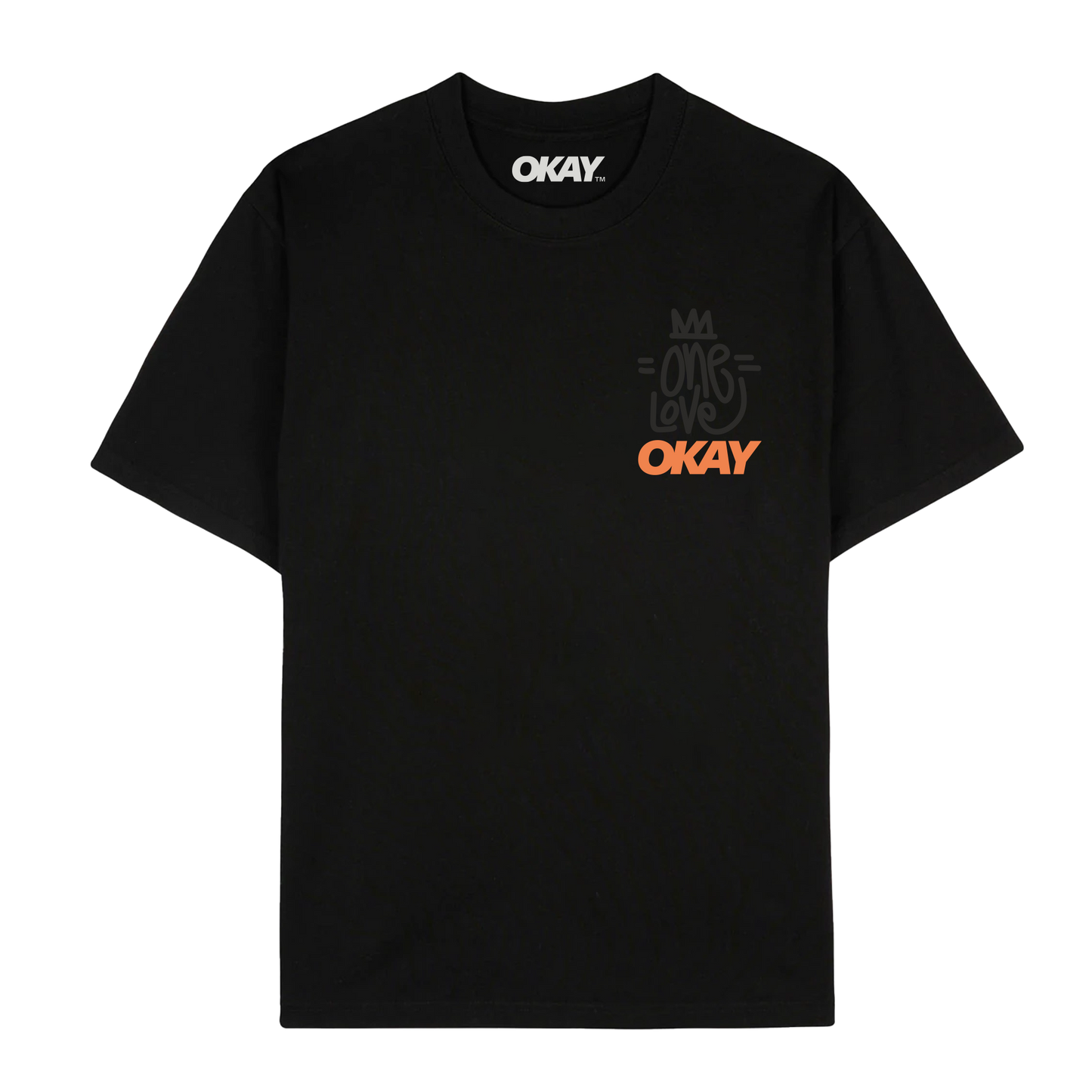 Okay Clothing Brand, One Love, Black, T-Shirt