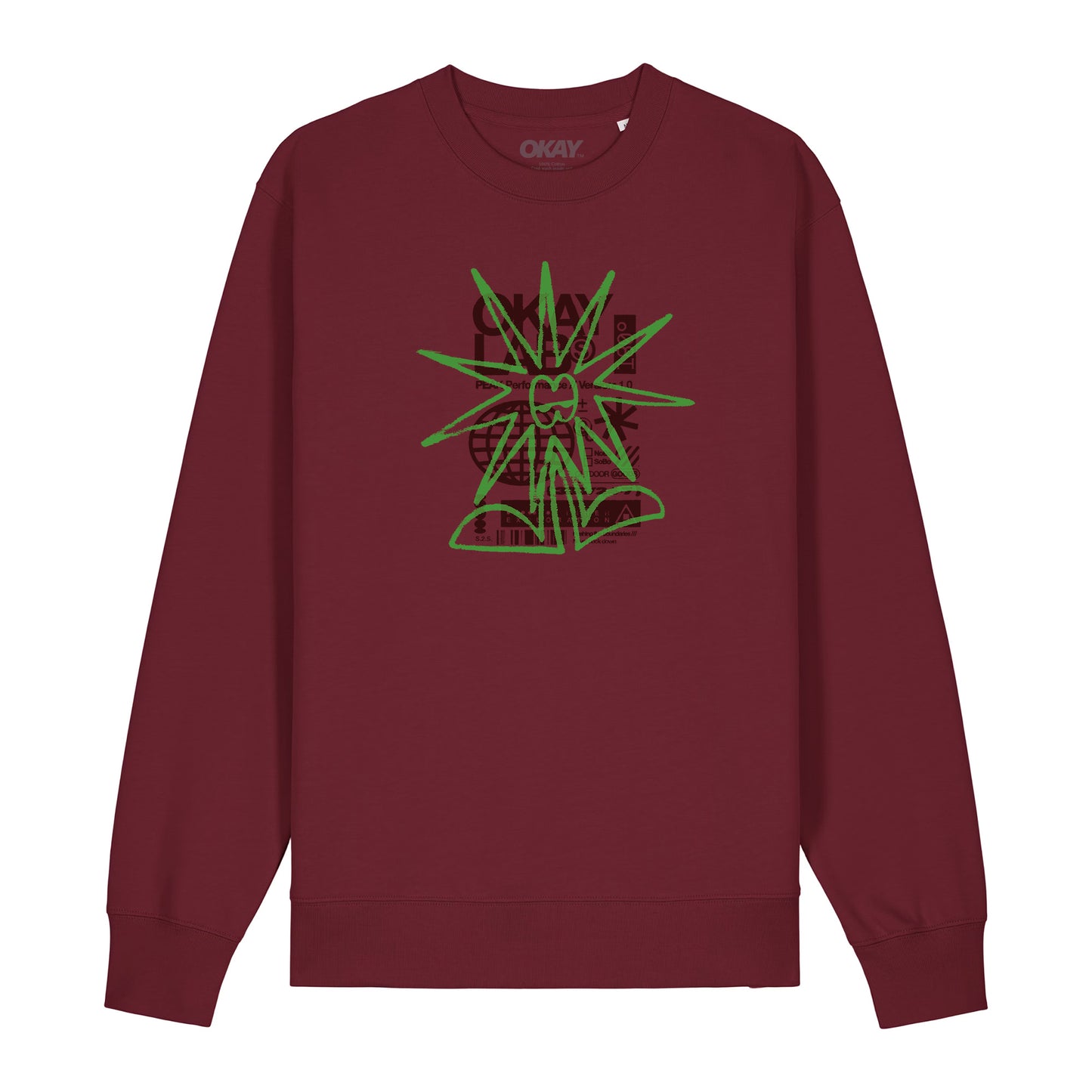 Peak Sweatshirt Burgundy