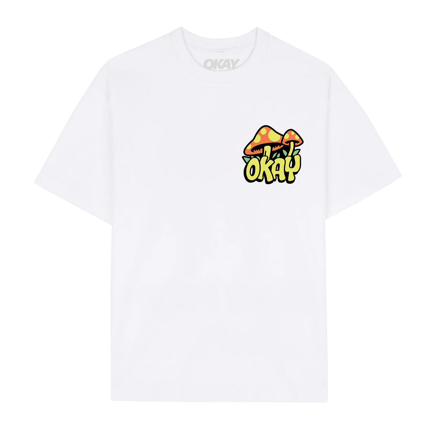 Okay Clothing Brand, Plant Life, White, T-Shirt