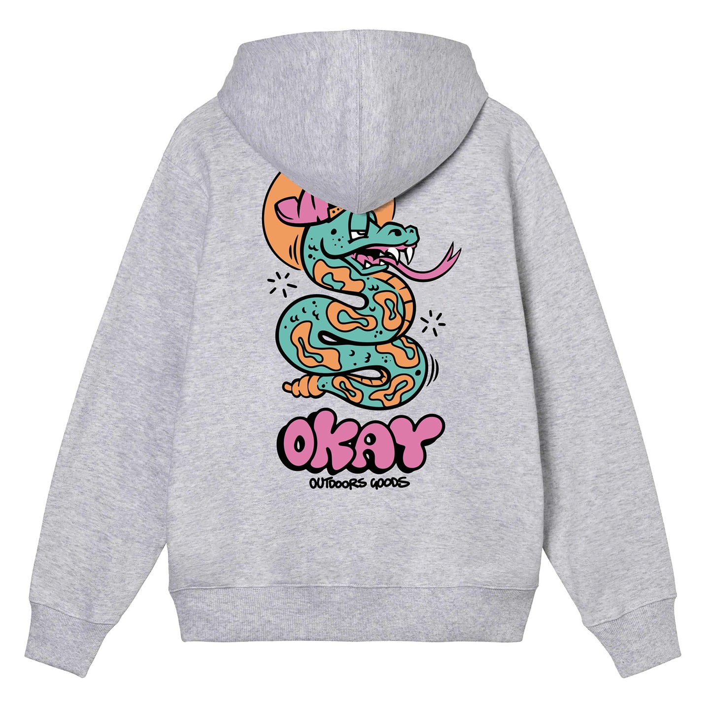 Snaked Hoodie Heather Grey