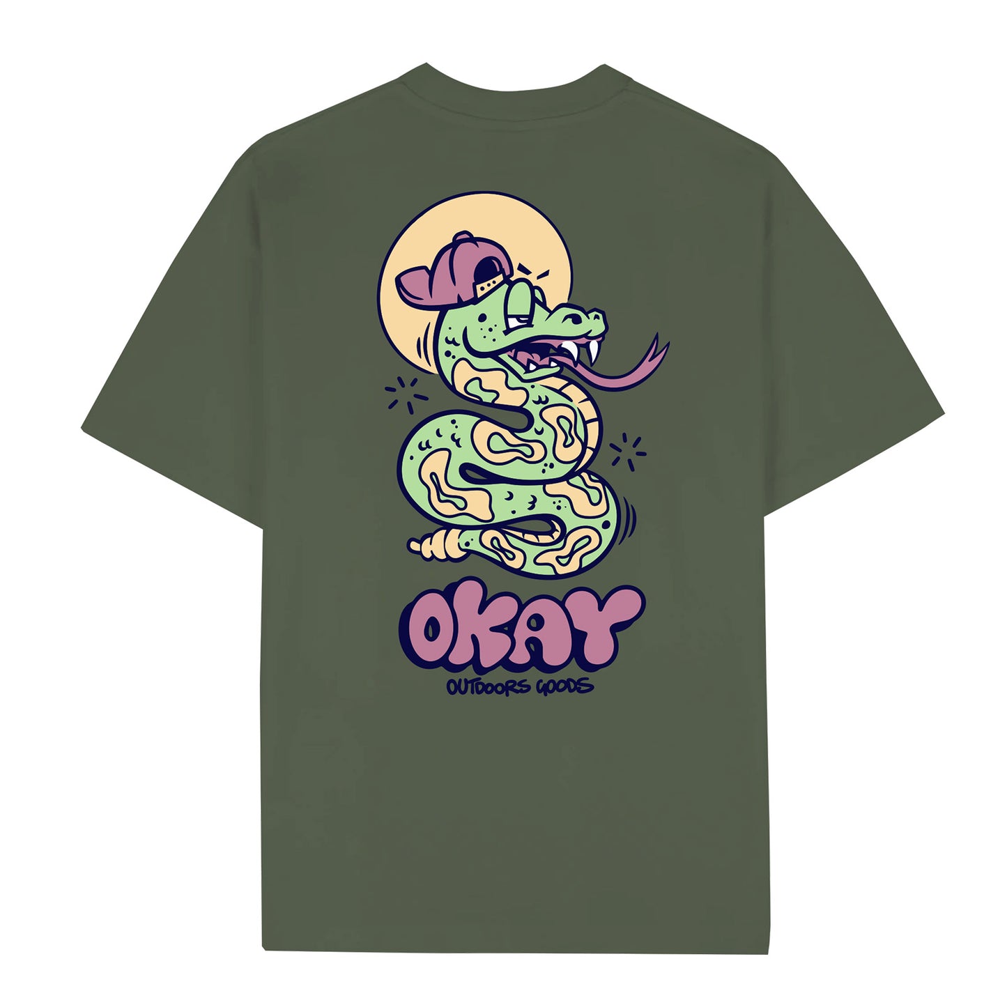 Snaked T-Shirt Army Green