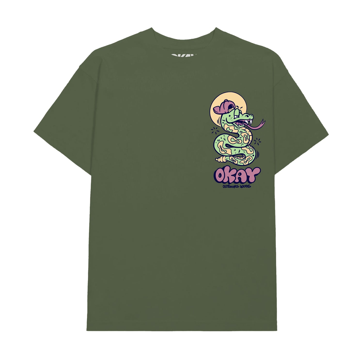 Snaked T-Shirt Army Green