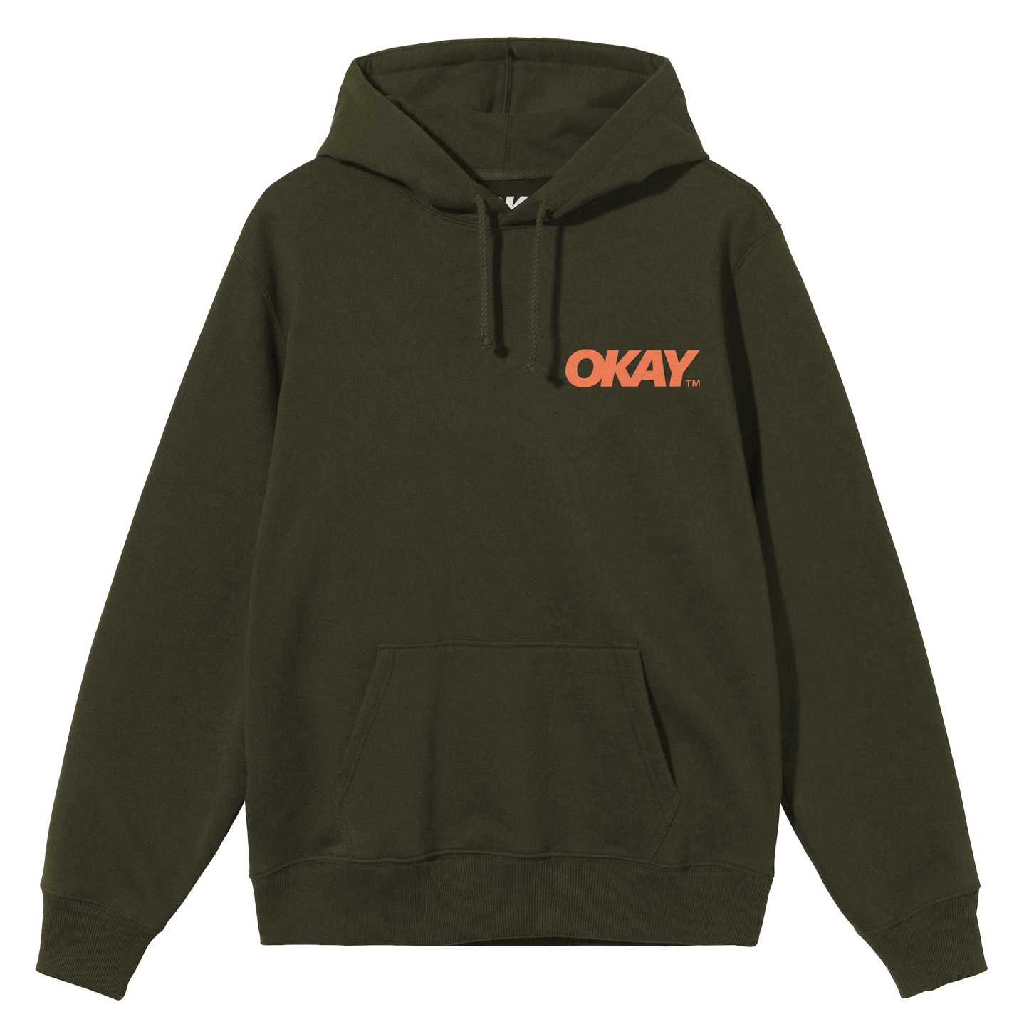 Okay Clothing Brand, Triple, Olive, Hoodie
