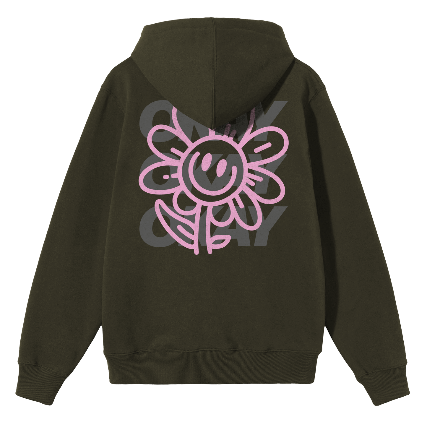 Okay Clothing Brand, Joy, Olive, Hoodie