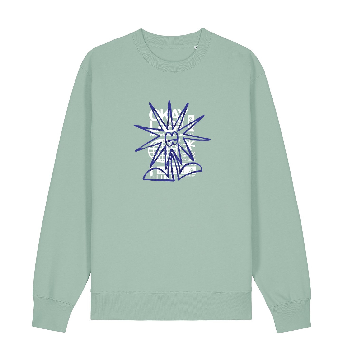 Aloe Printed Sweater Front