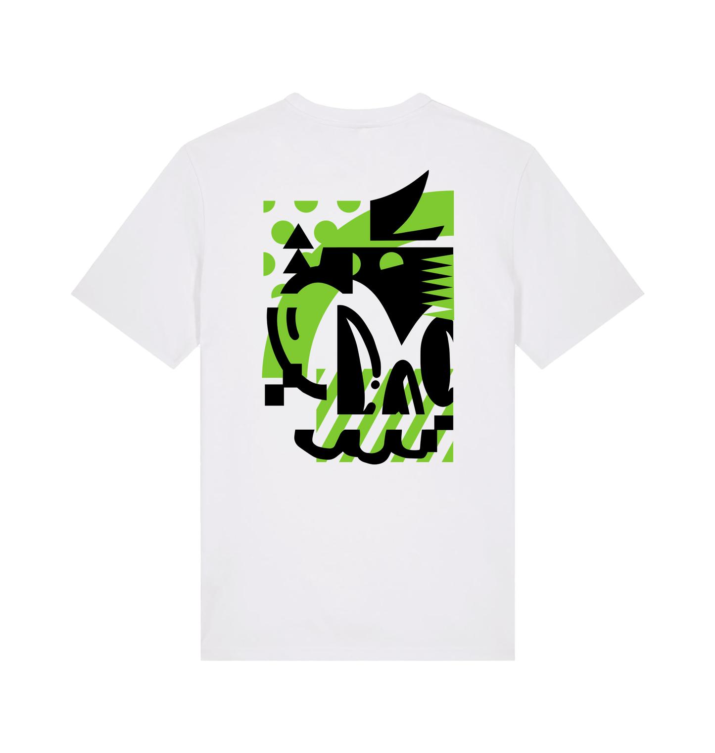 White Printed T-shirt Back