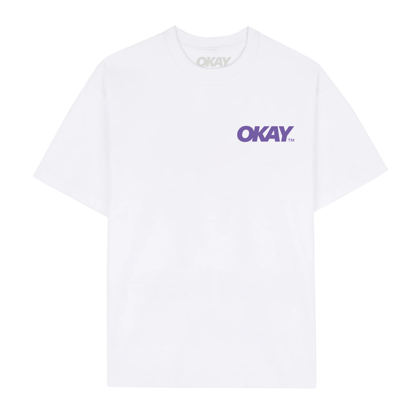 Okay Clothing Brand,  Float, White, T-Shirt