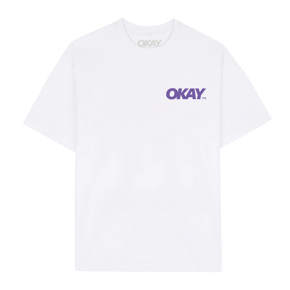 Okay Clothing Brand,  Float, White, T-Shirt