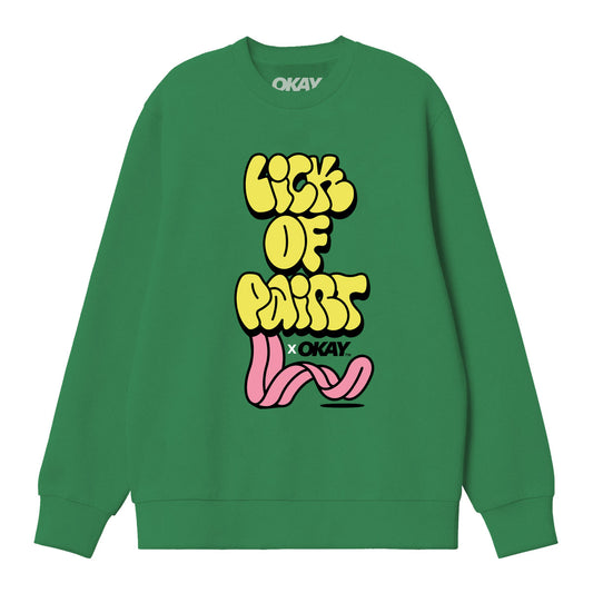 LOP Throw Up x Okay Sweatshirt Green