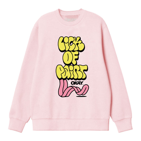 LOP Throw Up x Okay Sweatshirt Pink