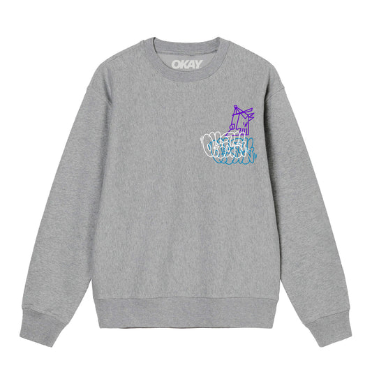 Overlay Sweatshirt Heather Grey