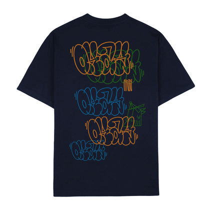 Overlay T-shirt Navy