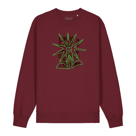 Peak Sweatshirt Burgundy