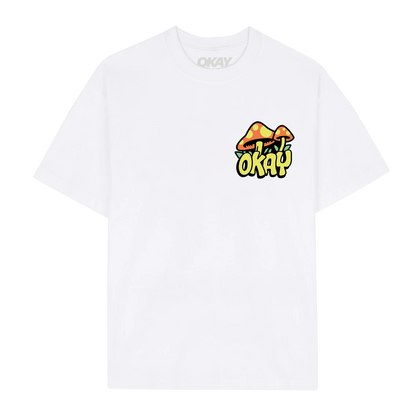 Okay Clothing Brand, Plant Life, White, T-Shirt