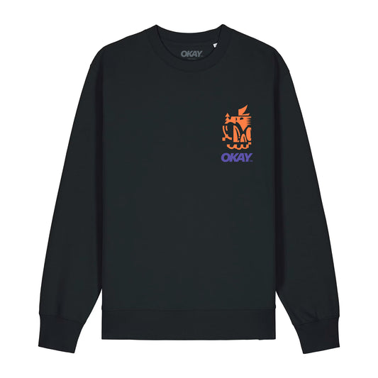 Sliced Sweatshirt Black