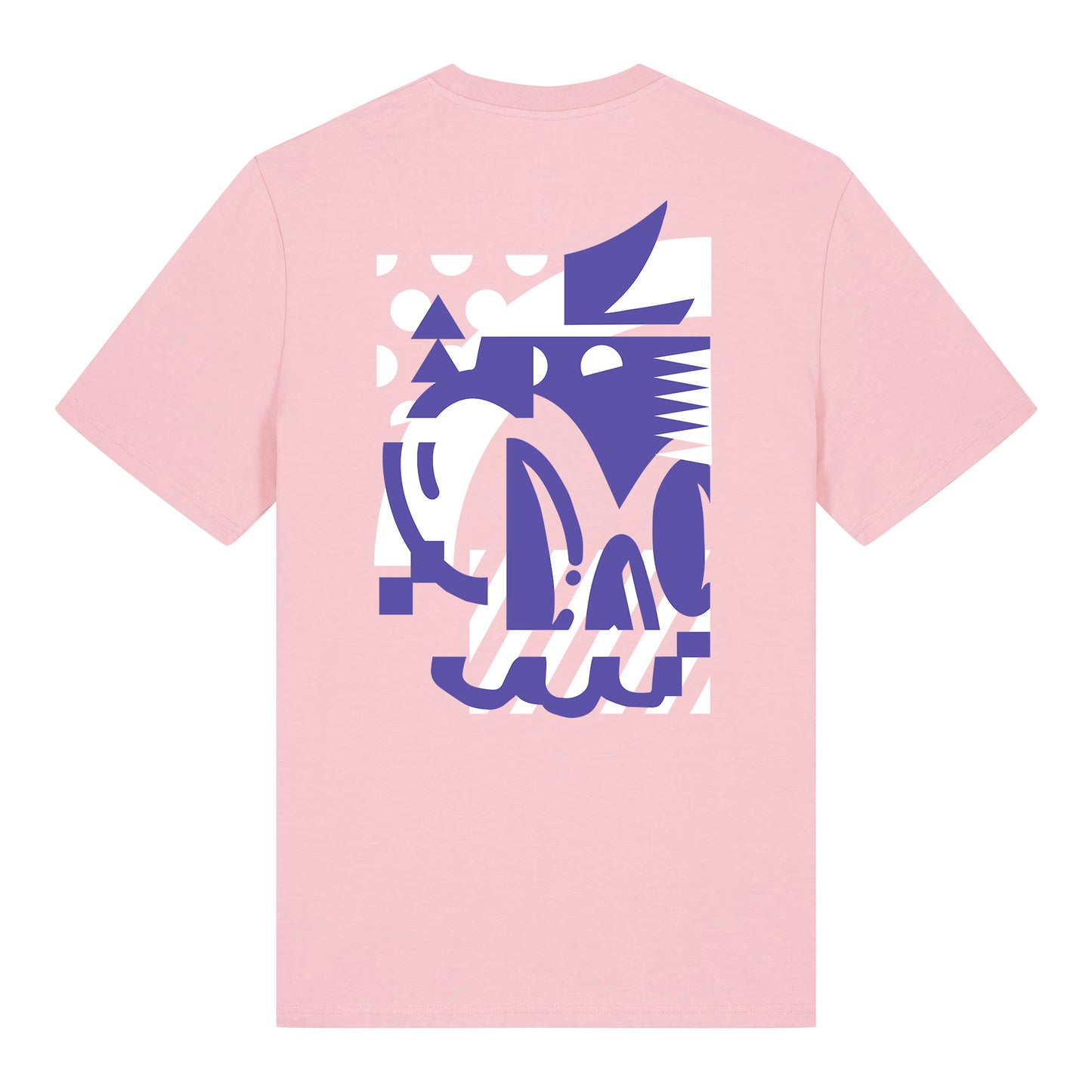 Sliced T-Shirt Cotton Pink