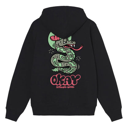 Snaked Hoodie Black