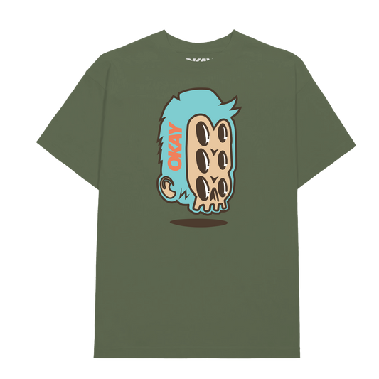 Okay Clothing Brand, Triple, Army Green, T-Shirt