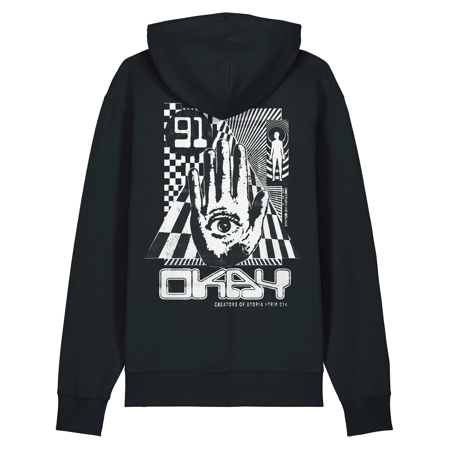 Utopia Hoodie Black