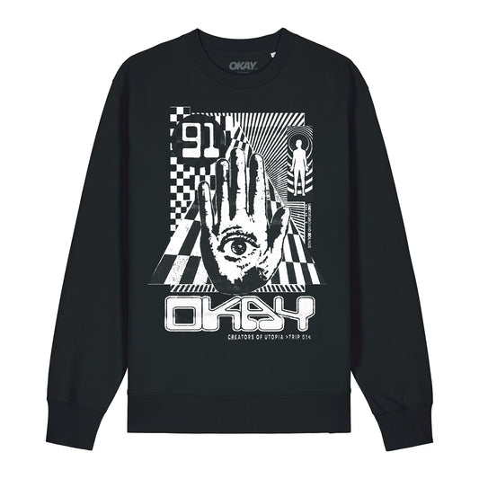 Utopia Sweatshirt Black