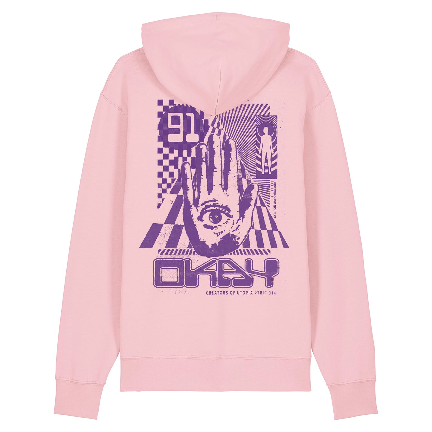 Utopia Hoodie Cotton Pink