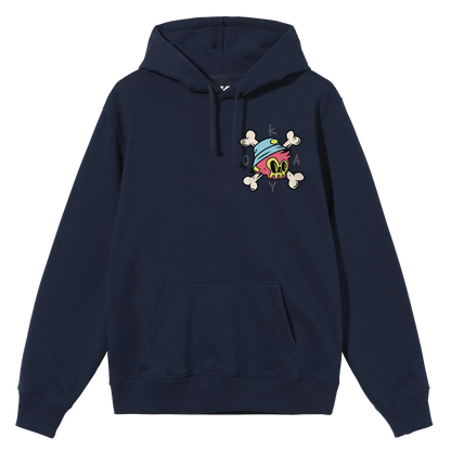 Okay Clothing Brand,  Bones, Navy, Hoodie